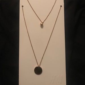Gold two layer necklace